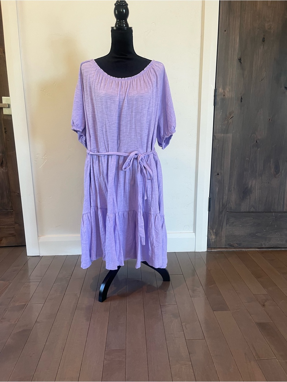 GAP Lilac Tie-Waist Midi Dress - Women XXL NWT